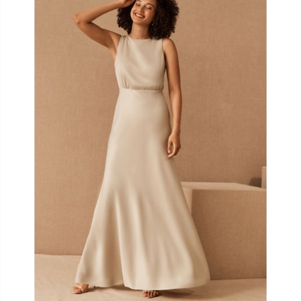 Satin maxi dress